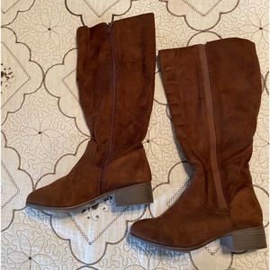 Pair of suede boots.